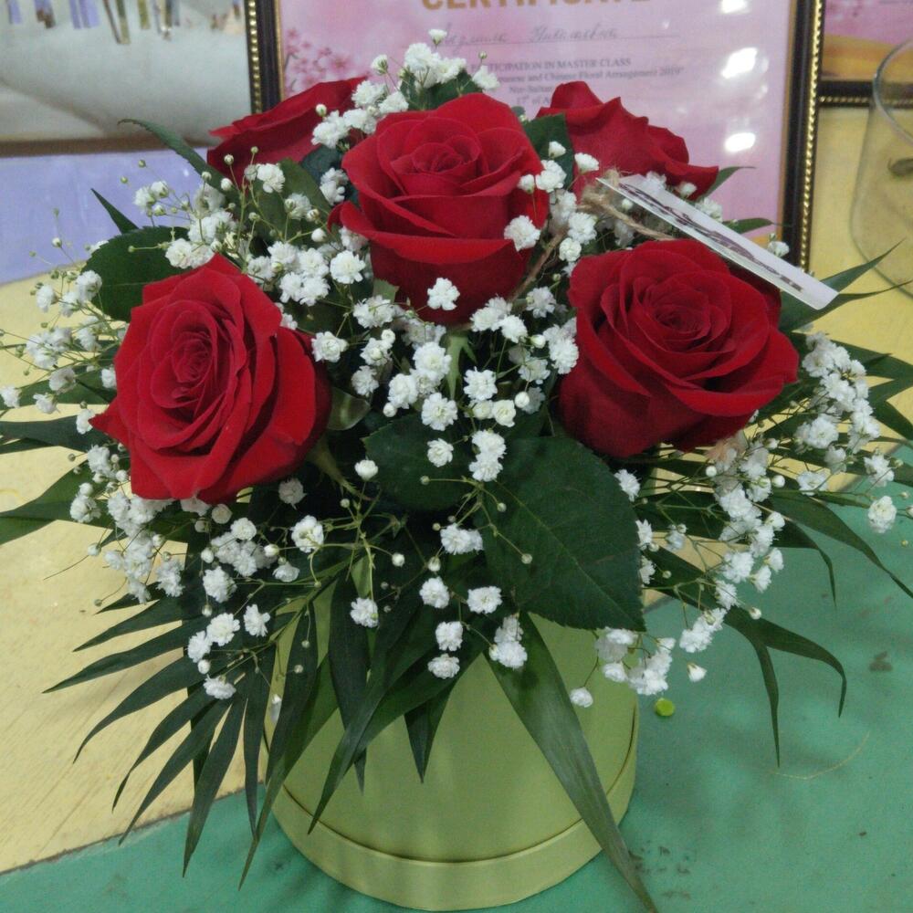 Цветы в коробке